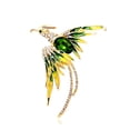 thumbnail image 2 of Minnieouse Broche de pájaro de fuego, colgante de pecho, joyería de moda, broches brillantes, accesorios multicolores a prueba de herrumbre para mujer, Ropa, zapatos y accesorios Miscelánea Verde Minnieouse AP019184-04, 2 of 6