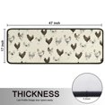 thumbnail image 5 of Kitchen Rugs Sets Of 2,Beige Chicken Sketch Pattern Anti Fatigue Kitchen Mat Rugs Non Slip Washable,Decorative Kitchen Floor Mats for Kitchen,Sink,Laundry,17"x47"+17"x47", 5 of 5