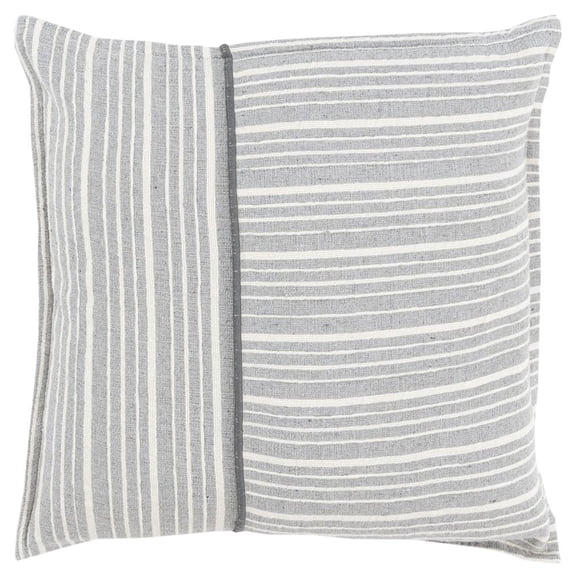 Rizzy Pillow Woven Grey/Ivory 17"x17"x9"