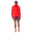 thumbnail image 2 of Men's and Big Men's Reebok Long Sleeve Hooded Rashguard, Sizes S-3XL, 2 of 6