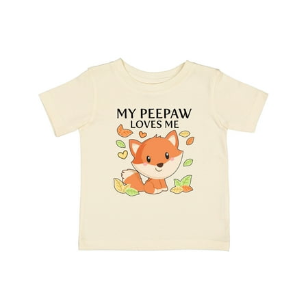 

Inktastic My Peepaw Loves Me- Little Fox Gift Baby Boy or Baby Girl T-Shirt