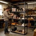 thumbnail image 6 of 2000LBS Capacity Garage Storage Shelves Heavy Duty,Adjustable Garage Storage Shelving Unit 71 "H x 35.5 "W x 15.8" D, 6 of 20