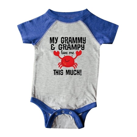 

Inktastic My Grammy and Grampy Love Me Outfit Gift Baby Boy or Baby Girl Bodysuit