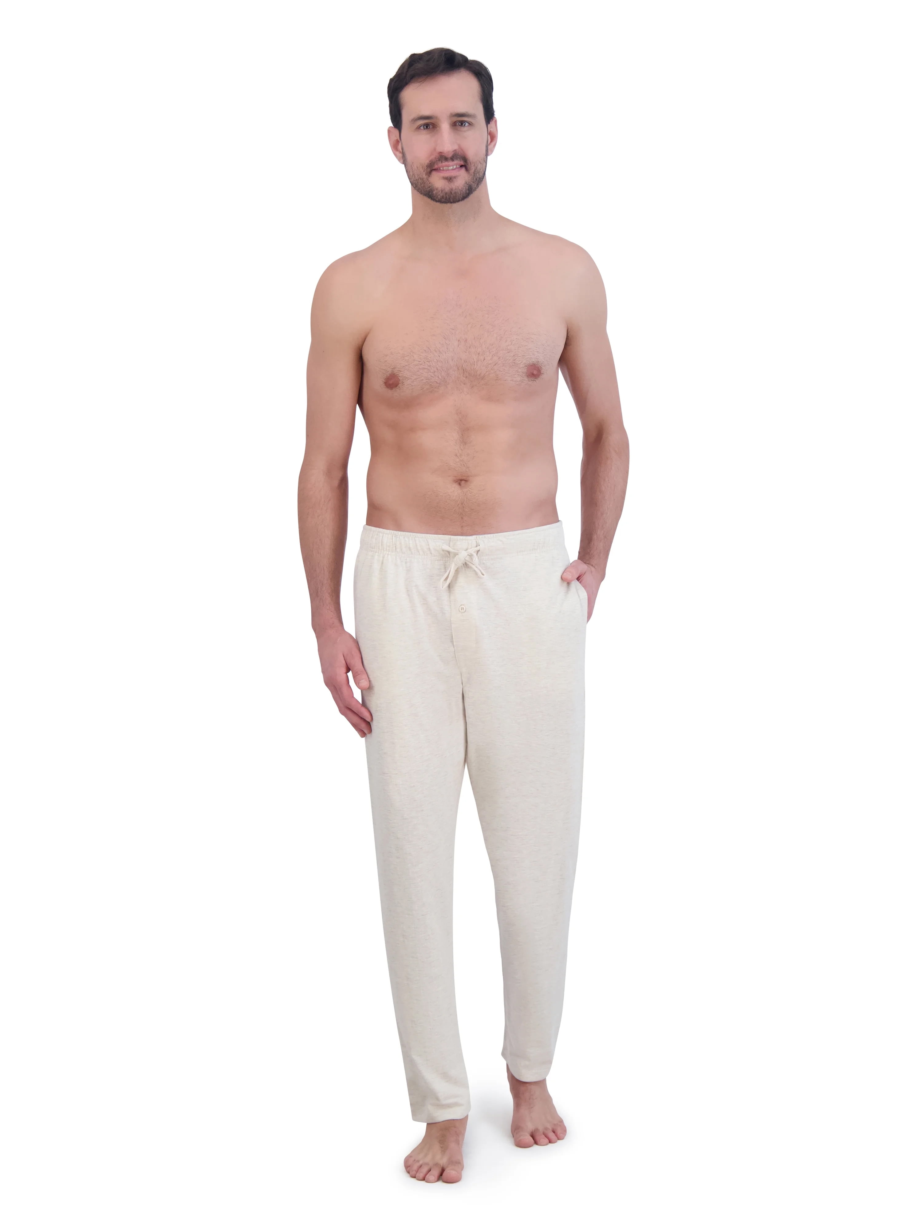 Men's Solid Knit Pajama Pants, Sizes S-2XL - image 2