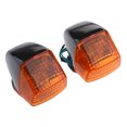 thumbnail image 1 of 2 uds, luces LED ámbar indicadoras de señales de giro para motocicleta para Honda Orange naranja Sunnimix Gire las luces indicadoras de señal, 1 of 8