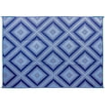 thumbnail image 2 of Camco Tapis de Patio Extérieur Portable Réversible 9 par 12 Pieds Design Diamant Bleu, 2 of 6