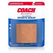 (Price/Case)Johnson & Johnson Coach Self-Adhering Sports 2 Inch X 2.2 Yard Wrap, 2.2 Yard, 8 per case
