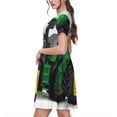 thumbnail image 2 of Disketp big farm tractor para Vestido de Manga Corta para Mujeres, Vestidos de Verano para Mujeres, Casual y Holgado para la Playa, 2 of 6