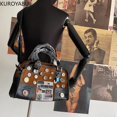 thumbnail image 5 of Bolsos de diseñador Bolsos de mano vintage para mujer Bolsos de hombro con botones Y2k Bolsos de mano femeninos Bolsos de mano de moda Bolsas femeninas, 5 of 5