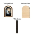 thumbnail image 5 of Fiaya Women Halloween Ghost Wooden Double-Layer Decorative Sign Arch Door Frame for Tabletop Wall Hanging Vintage Rustic Ornament Style C, 5 of 5