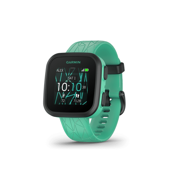 Garmin Bounce™, Kids Smartwatch, Two-Way Text and Voice Messaging, Location Tracking, Green Burst