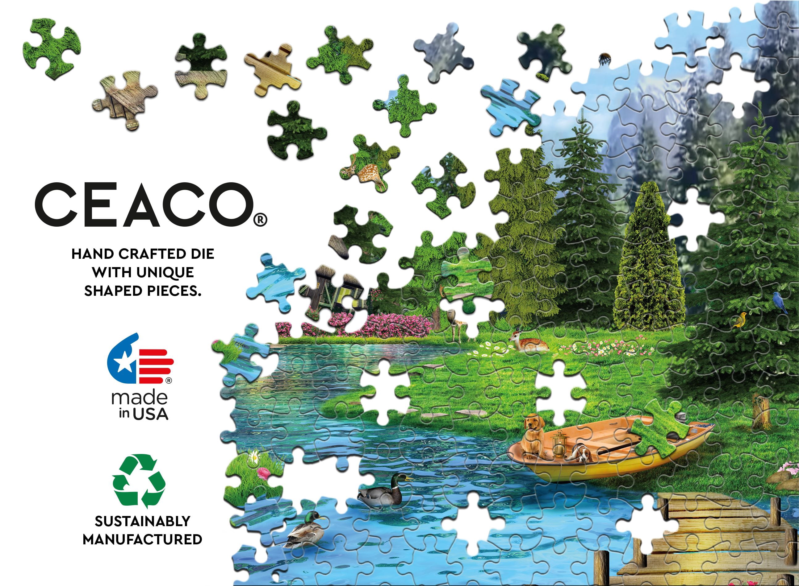 Ceaco 300 Piece Dream Lake Oversize Interlocking Jigsaw Puzzle