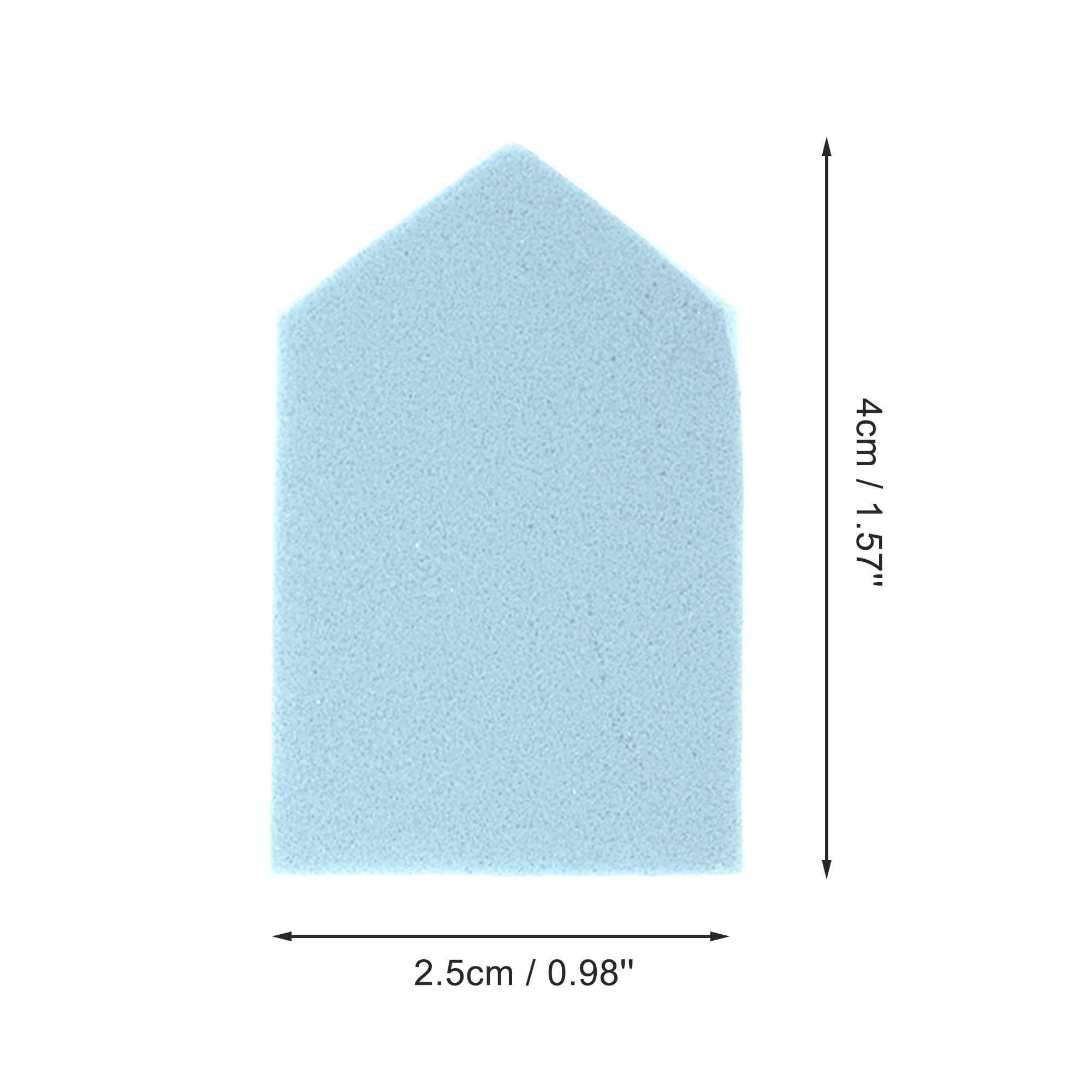 Unique Bargains 10 Pcs House Shape Face Makeup Sponge Blue