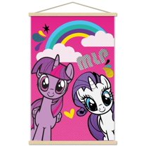 Hasbro My Little Pony - Smile Wall Poster with Wooden Magnetic Frame, 22.375" x 34"