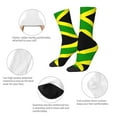 thumbnail image 4 of Women Colorful Crew Socks Jamaican Flag Novelty Fun Socks For Mens, 4 of 7