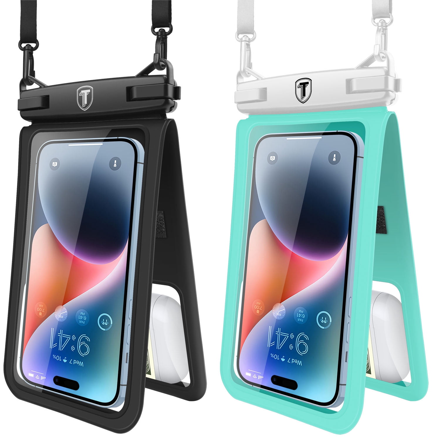 Waterproof Phone Box Waterproof Phone Pouch, Takfox Universal IPX8 Underwater Waterproof 2 ...