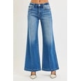 thumbnail image 3 of I AM A FASHION JUNKY RISEN Full Size Mid Rise Wide Leg Jeans with Flared Look Plus Size (MEDIUM, 3), 3 of 6