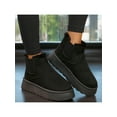 thumbnail image 4 of Women's Suede Winter Platform Fuzzy Fluffy Outdoor Boots, 4 of 9