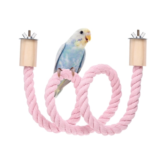 Uxcell Bird Rope Perch Swing Bird Stand Rope Perch 32 Inch Pink