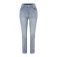 thumbnail image 4 of Gibobby Pantalones deportivos mujer Vaqueros largos de tubo recto con cintura de lavado de verano para mujer(Azul,G), 4 of 5