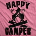 thumbnail image 2 of Womens Happy Camper Shirt Funny Camping Hiking Cool Vintage Graphic Tees Retro Womens Graphic Tees, 2 of 9