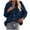 Blue, variant on vdgthytj Womens Corduroy Shacket Button down Long Sleeves Lapel Shirt Coat Casual Solid Color Jacket with Pocket