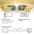 thumbnail image 5 of KUIFORTI Window Shade for Baby In Car Large Sunshades, Highland Cow Sun Visor for Car Truck Sedan, 2 Pack Foldable Cling Automotive Interior Sun Protection, 5 of 8