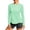 Z1-Mint Green-sun shirts for women, variant on UPF 50+ Long Sleeve Tops Women Crew Neck Quick Dry Sun Shirt UV Protection Loose Fit Tunics Solid Summer Activewear Rashguard