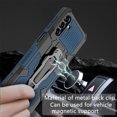 thumbnail image 5 of ELEHOLD Armor Case for Samsung Galaxy A54 5G,Rugged Hybrid Full Body Protective Case Hidden Kickstand  Magnetic Car Mount Anti-Scratch Shockproof Case,Blue, 5 of 7