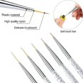 thumbnail image 3 of Nail Art Brushes, 5 pcs Detail Nail Brushes, Nail Art Liner Brushes, Nail Art Design Paint Brush for DIY, 3 of 5