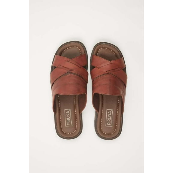 BRAZILIAN UNISEX LEATHER SANDALS BROWN