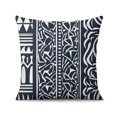 thumbnail image 2 of Blue Bohemian Geometric Lines Throw Pillow Covers 16"x16", Set Of 2, Linen Study Sofa Cushion Cover Indoor Living Room Home Decor, 2 of 7