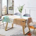 thumbnail image 3 of Duangreer Boho Rectangle Tablecloth, Modern Abstract Geometric Leaf Patterns, Washable Table Cover with Waterproof Wrinkle Resistant for Restaurant Picnic Indoor Outdoor, 60 x 70 Inch, 3 of 6