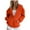 Orange, variant on Wamejoo Womens Zip Up Hoodies 2025 Fall Winter Trendy Long Sleeve Hooded Sweatshirts Long Sleeve Comfy Casual Y2k Jacket (Black, M)