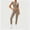 Khaki women's 2 piece lounge set a1, variant on Usloyux Women's 2 Piece Outfits Casual Lounge Set Short Sleeve Round Neck T-Shirt with Elastic Waist Leggings Matching Two Piece Tracksuit, Black L