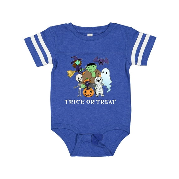 Inktastic Halloween Trick-or-Treat Cute Group of Monsters Boys or Girls Baby Bodysuit