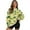 Lemon Leaves, variant on Xoenoiee Blue Cherry Blossom Print Womens Oversized Sweatshirts Split Pullover Crewneck Shirts Fall Outfits Women Y2k Winter Clothes with Pockets, Size S