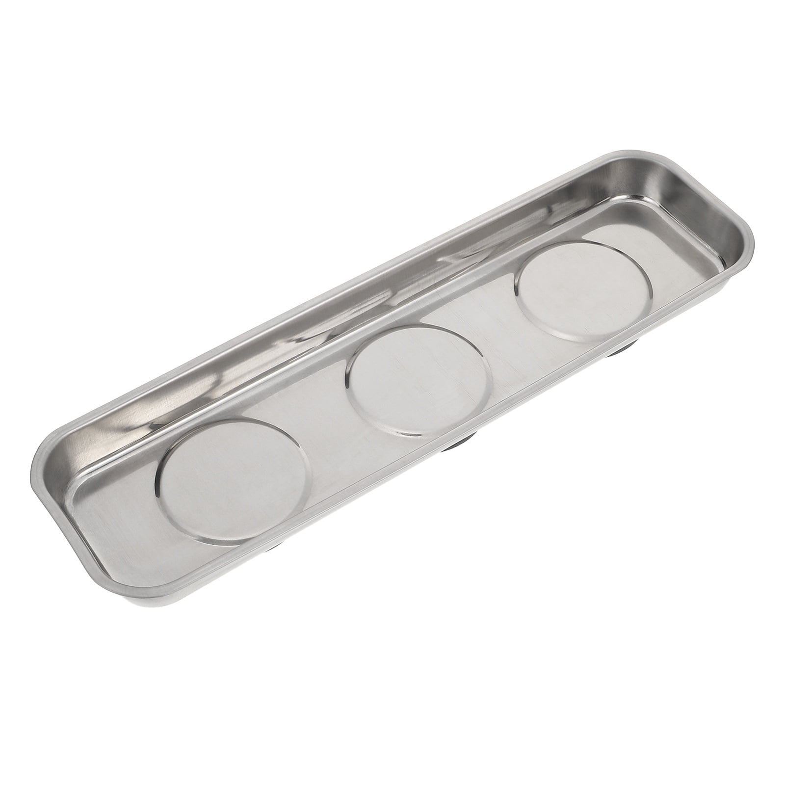 6 Inch Round Magnetic Parts Tray - Stainless Steel Storage Dish For Screws, Nuts, And Bolts