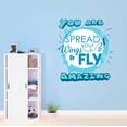 thumbnail image 2 of Spread Your Wings And Fly Women'S Empowering Quote Vinyl Wall Decal Wall Art Sticker Designs Vinyl Stickers For Home House Walls Rooms Windows Bedroom Decoration Size (20x20 inch), 2 of 3