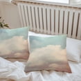 thumbnail image 7 of Waterproof Throw Pillow Covers Set of 2, 26x26 Inch Vintage Cloudy Sky Decorative Pillowcases Outdoor Pillow Slip Cushion Covers Set for Couch Tent Retro Rustic Clouds Scenery, 7 of 7