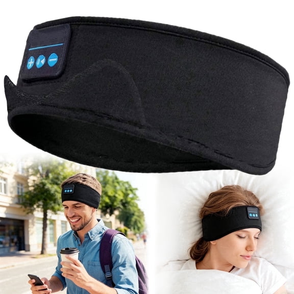 Wireless Bluetooth Sleep Headband with Built-in Headphones, Detachable Washable Sports Headband for Multi-Scenario Use, Sleep & Workout Headset