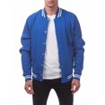 thumbnail image 1 of Pro Club Men's Varsity Fleece Baseball Jacket, Royal/Royal, Small, 1 of 4