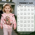 thumbnail image 7 of Garronmavis Sloth Toddler Girl Sweatshirt Soft Strawberry Pullover Drop Shoulder Sweater Top 2T Comfortable Ruffle Long Sleeve Girls Top Lightweight Girls Crewneck Sweatshirt for Kids, 7 of 7