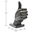 thumbnail image 4 of Adam & Friends Thumbs Up Sculpture | Black, 4 of 6