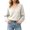 #White, variant on Women's V Neck Long Sleeve Sweater, Loose Oversized Knit Pullover Top,L,Women's Plus Size