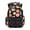 Black Hippie Floral, variant on Pzuqiu Cool Panda School Backpack for Kids Teenagers Students 17 Inches Back to School Shoulder Bookbags Casual Travel Daypack with Front Zipper Lightweight Laptop Bags