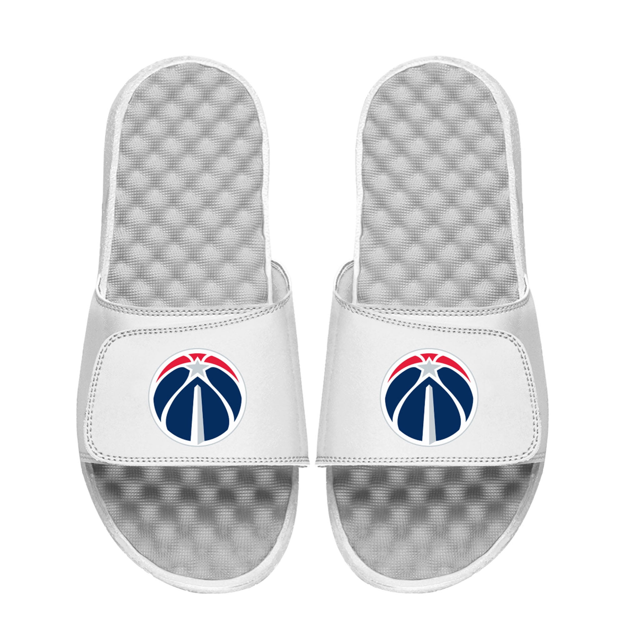 Unisex ISlide White Washington Wizards Primary Logo Slide Sandals