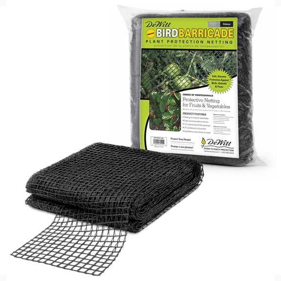DeWitt Deluxe Bird Barricade Mesh Netting, Fruits & Vegetables Protection Net, 14x14 Inch