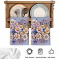 thumbnail image 5 of Watercolor Flowers Kitchen Towels Set of 4, Farmhouse Spring Botanical Daisy Plants Absorbent Dish Towels for Kitchen, Microfiber Hand Towel, Quick Drying Tea Towel for Cleaning Decorative Dishcloths, 5 of 7