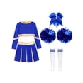 thumbnail image 4 of Aislor Uniforme de Cheerleading pour Filles Tenues de Cheer Patchwork Métallique Costume de Compétition Performance D04 12, 4 of 5